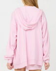 Paradise Pink Cashmere Fleece Hoodie