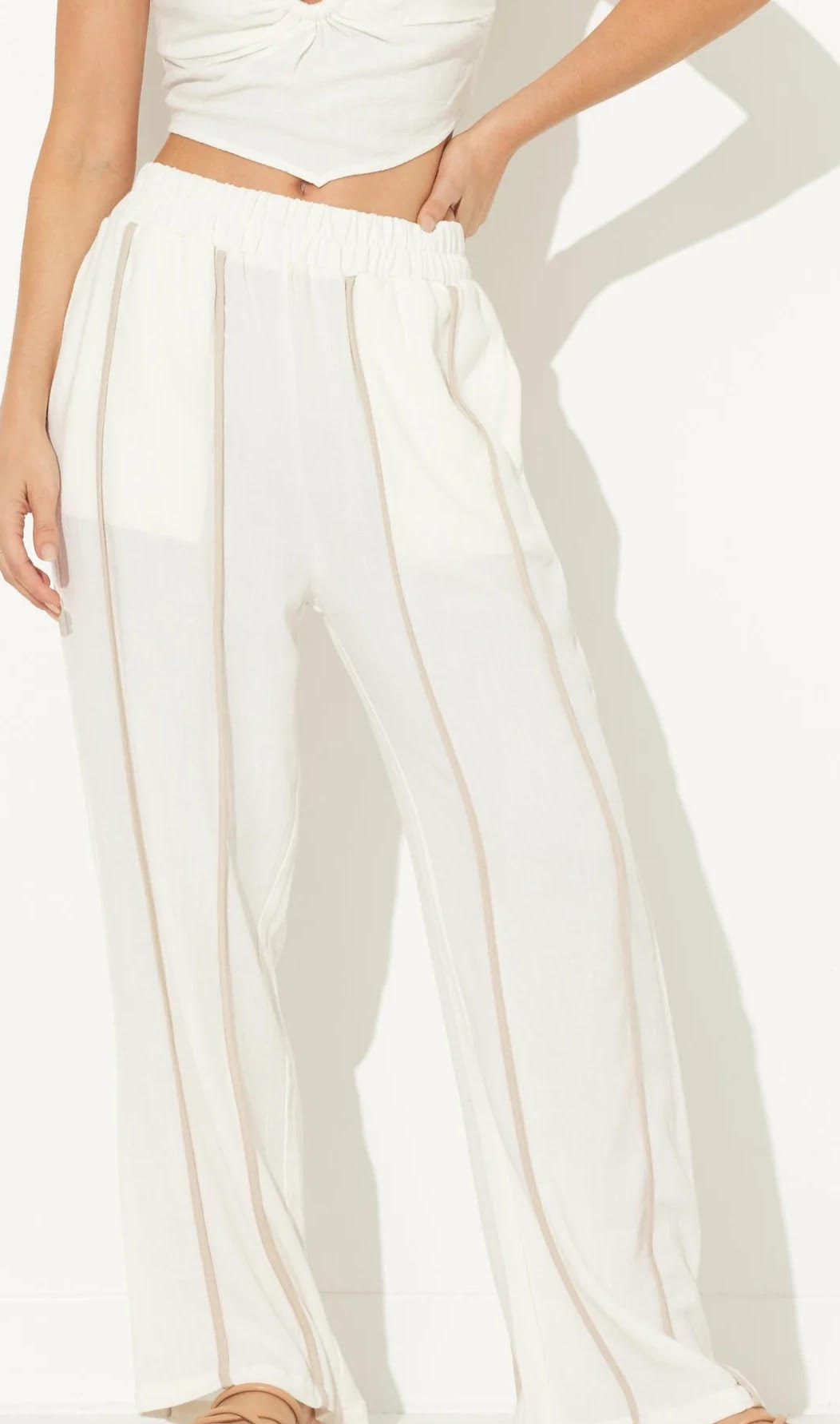 Earthy Sand/BL Linen Pants