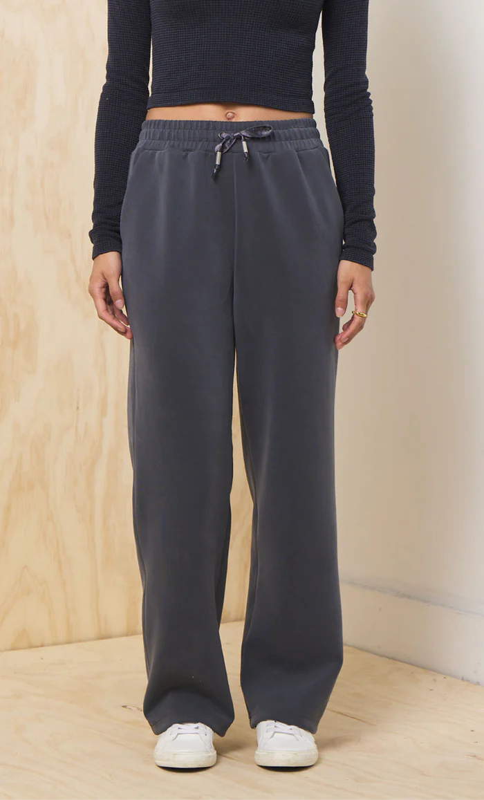 Graphite Luxe Cloud Wide Leg Pant