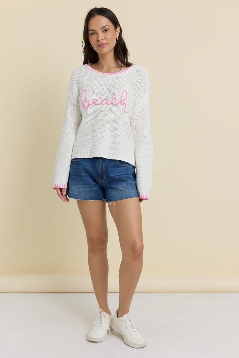 Beach Sweater w/ Whip Stitch
