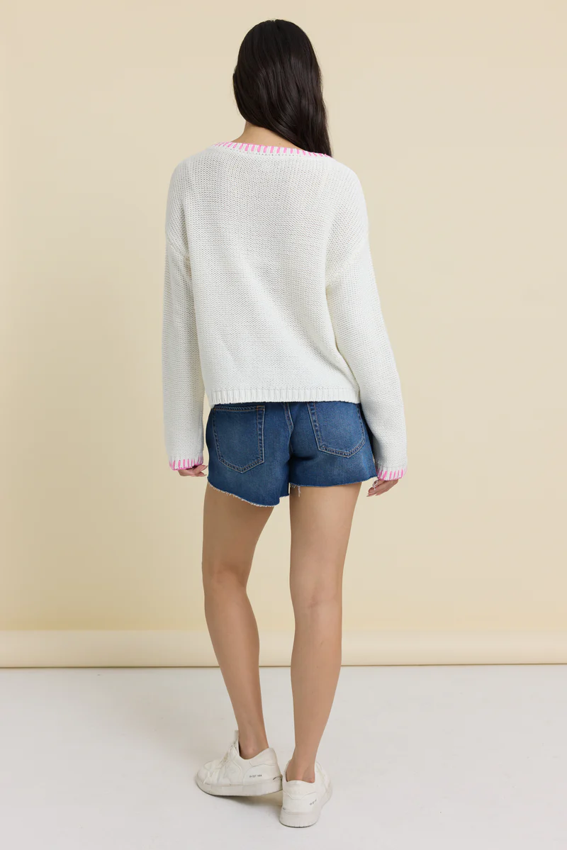 Beach Sweater w/ Whip Stitch