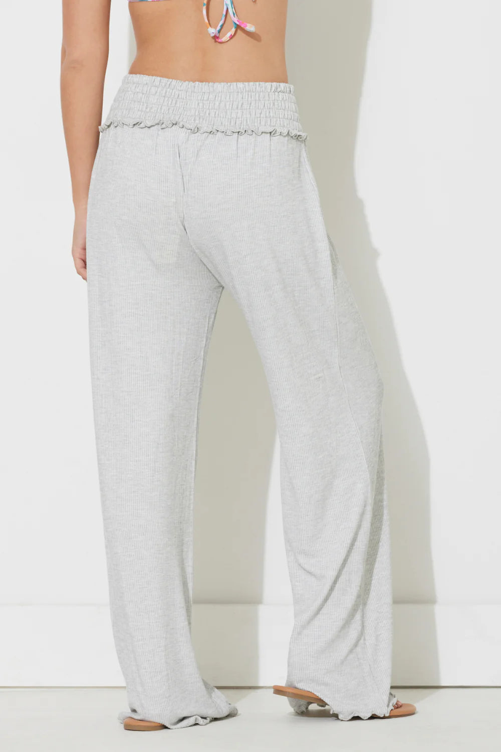 Harbor Grey Solid Rib Pant