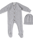 Milan Cable Knit Footie & Hat