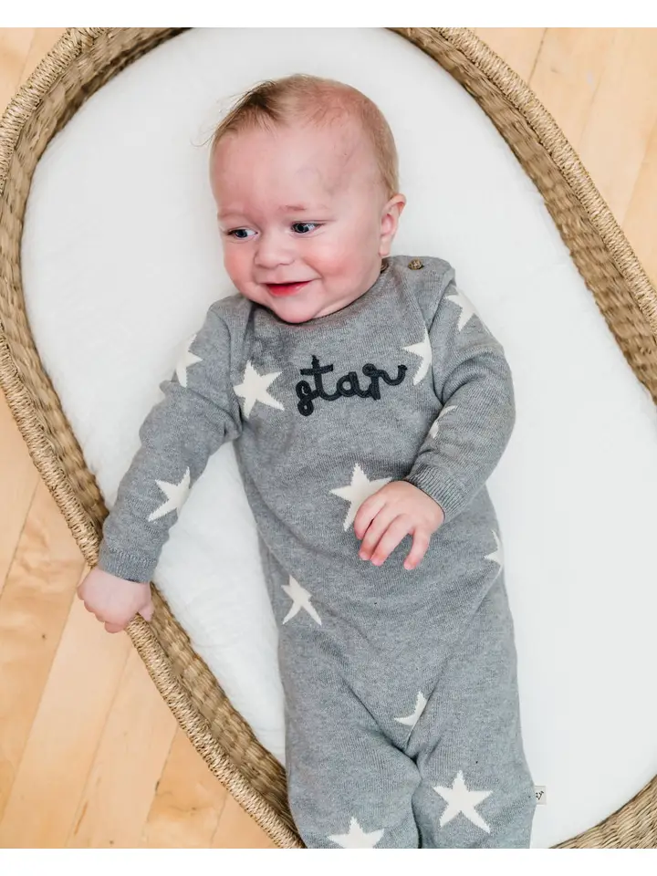 Star Jacquard Sweater Jumpsuit