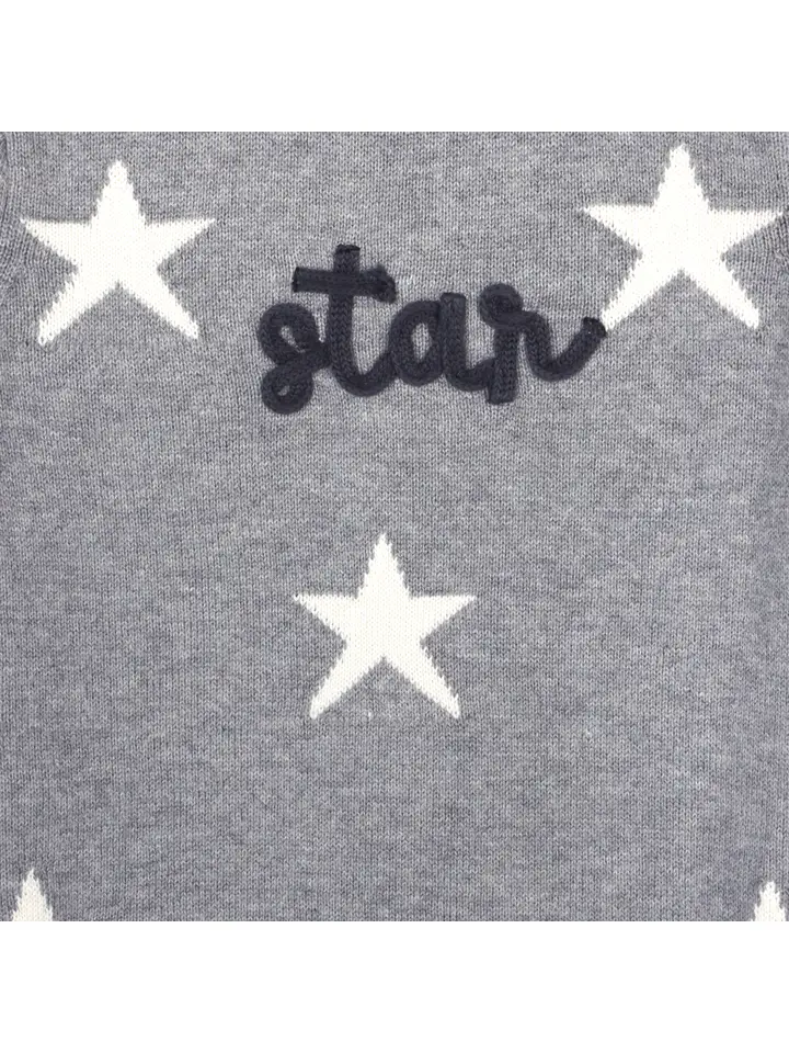 Star Jacquard Sweater Jumpsuit