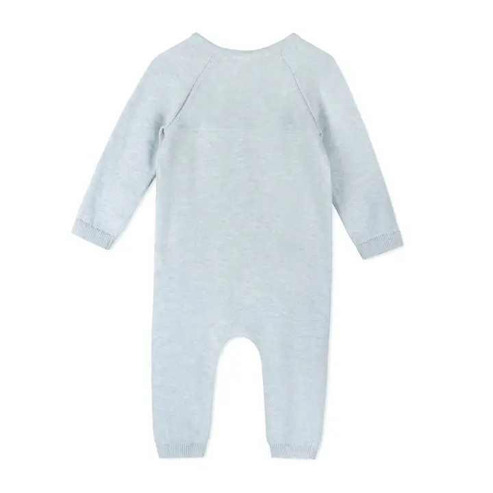 Pointelle Cable Knit Baby Jumpsuit
