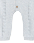Pointelle Cable Knit Baby Jumpsuit
