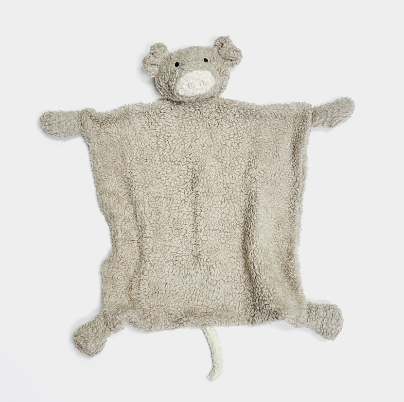 Organic Sherpa Pig Security Blanket