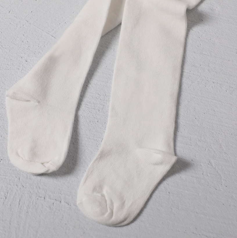 Fine Knit Basic Baby Girl Tights