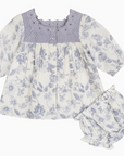 Claudia Floral Baby Dress & Bloomer Set