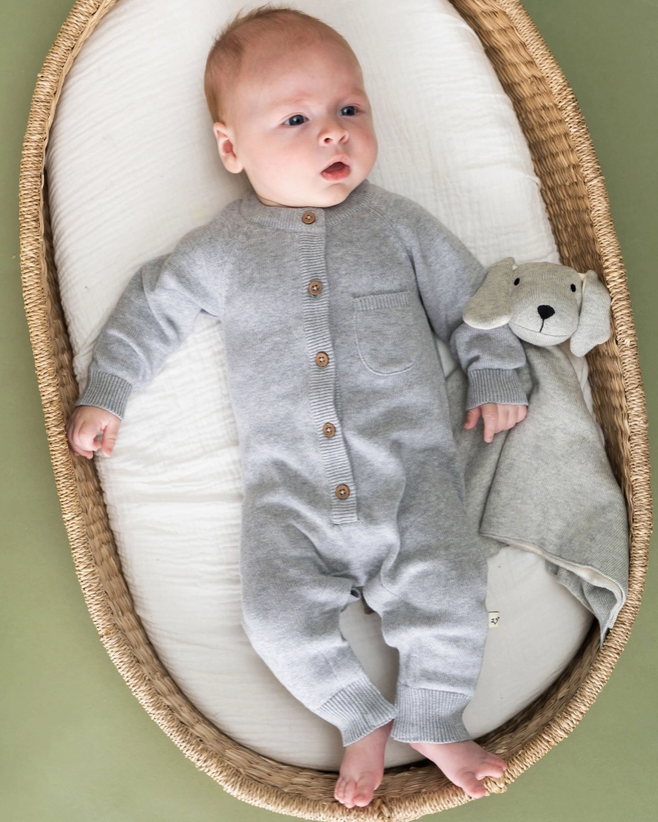 Milan Knit Baby Pocket Jumpsuit