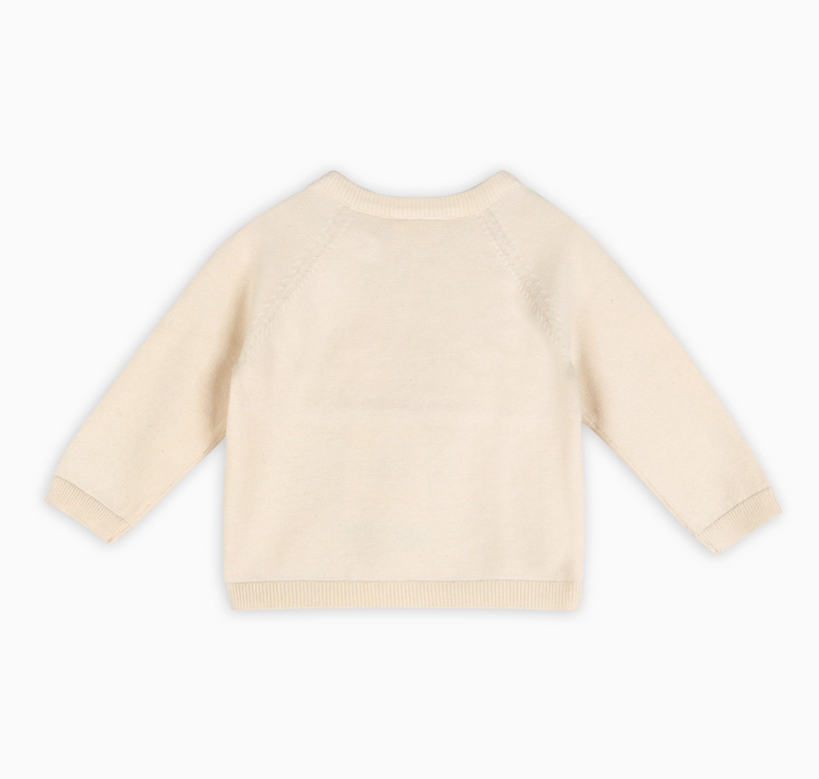 Fuzzy Hearts Baby Sweater Pullover