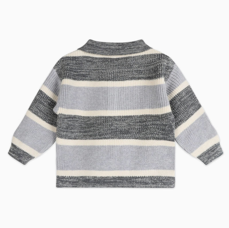 Baby Stripe Polo Knit &amp; Pants Set