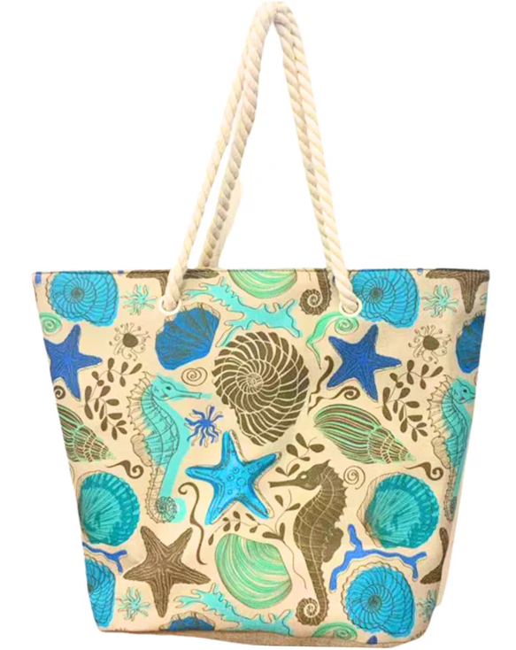 Aqua Tote Bag