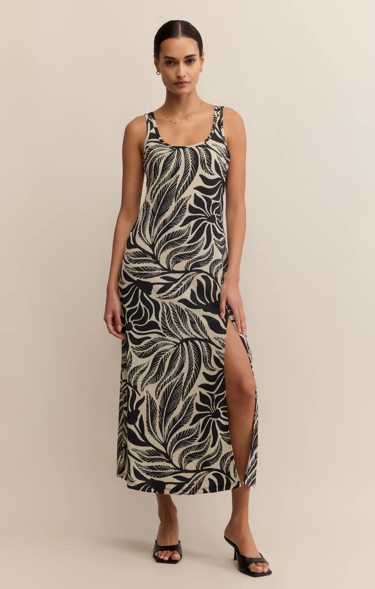 Polanco Isla Leaf Midi Dress