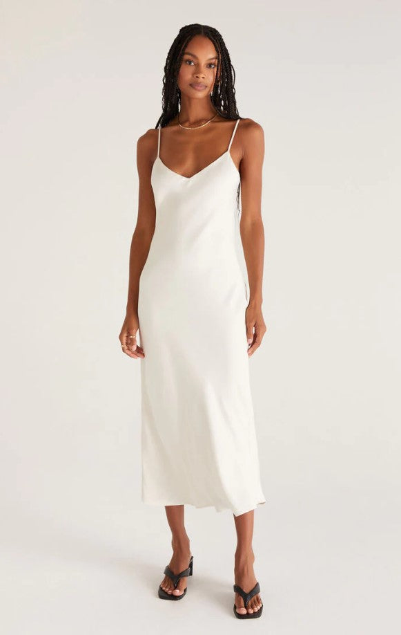 White Selina Slip Dress