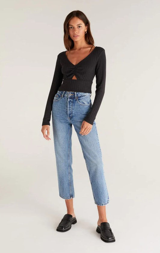 Bella Rib Long Sleeve Top