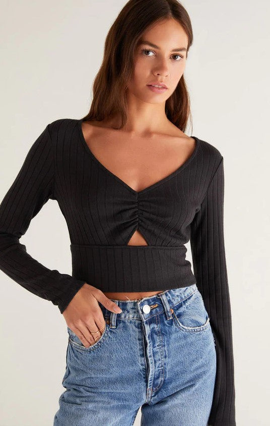 Bella Rib Long Sleeve Top
