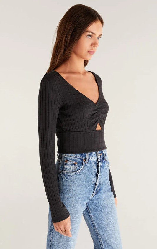 Bella Rib Long Sleeve Top