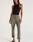 Olive Kendall Jersey Pant