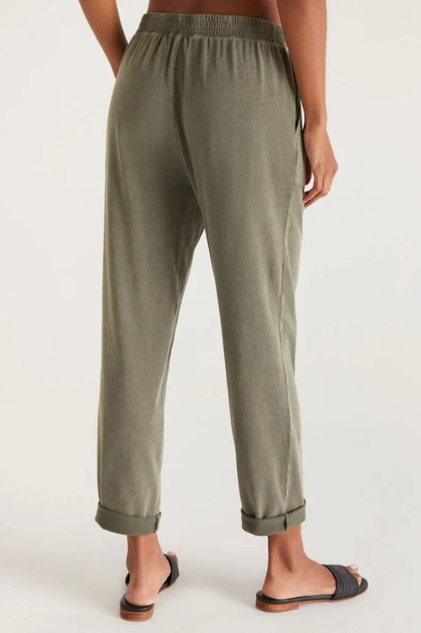 Olive Kendall Jersey Pant