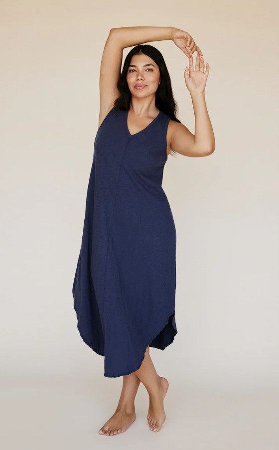 Slub Dress Black