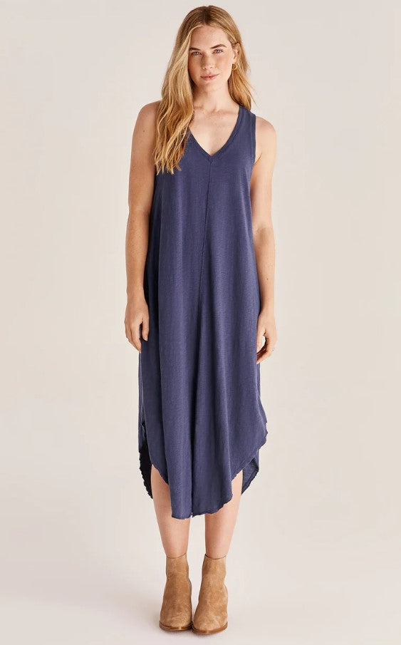 Slub Dress Black