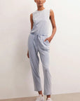 Rain Knit Denim Jumpsuit