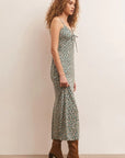Melinda Ditsy Midi Dress - Blue/Green
