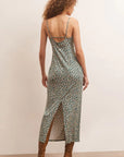 Melinda Ditsy Midi Dress - Blue/Green