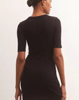 Elbow Sleeve Mini Dress
