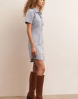 Kelsey Knit Denim Shirt Dress