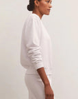 White Classic Crew Sweatshirt