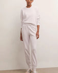 White Classic Crew Sweatshirt