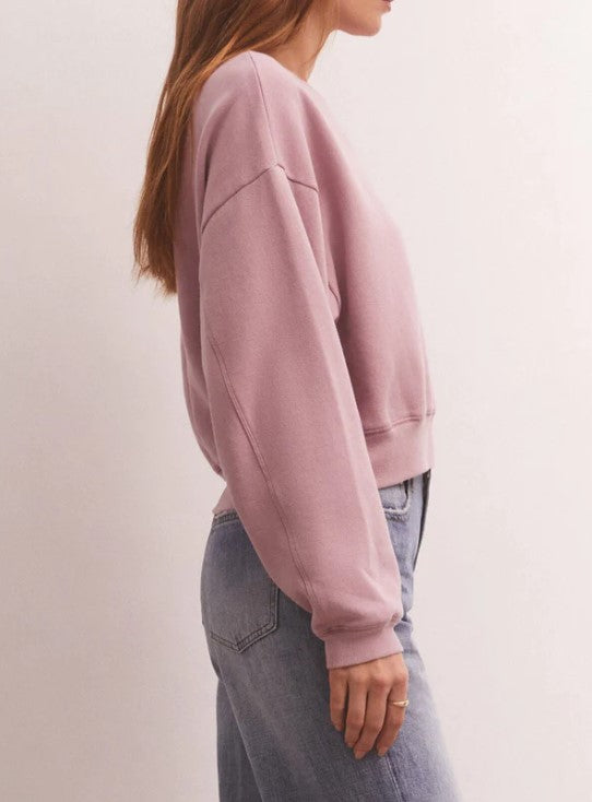 Mauve Classic Crew Sweatshirt