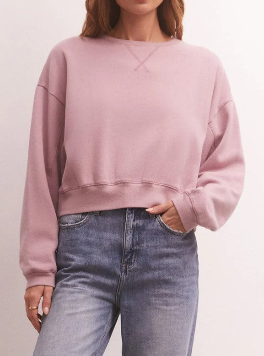 Mauve Classic Crew Sweatshirt
