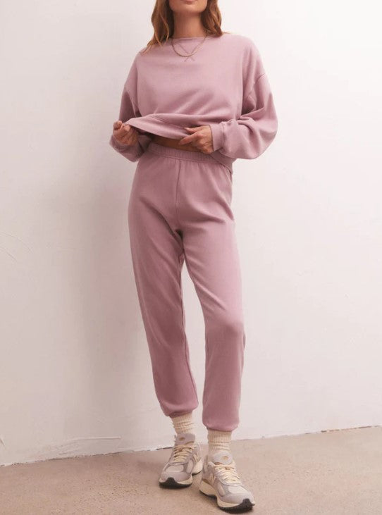 Mauve Classic Crew Sweatshirt