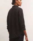 Black WFH Modal Shirt Jacket
