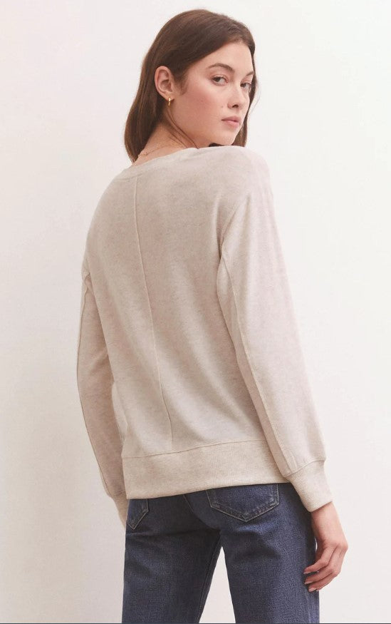 Wilder Cloud V-Neck - Light Oatmeal