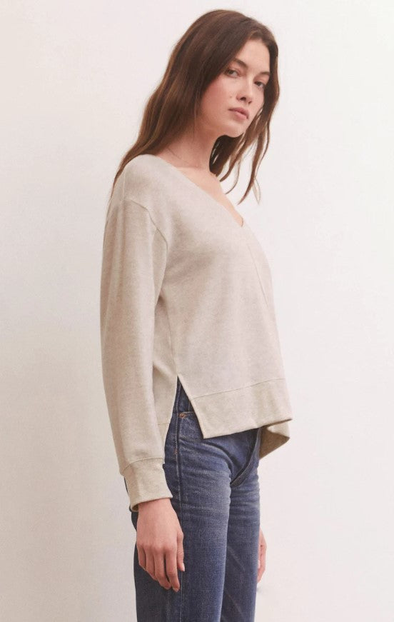 Wilder Cloud V-Neck - Light Oatmeal