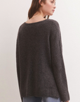 Modern V-Neck Sweater - Charcoal Heather