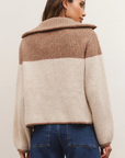 Canyon Half Zip Blocked Sweater