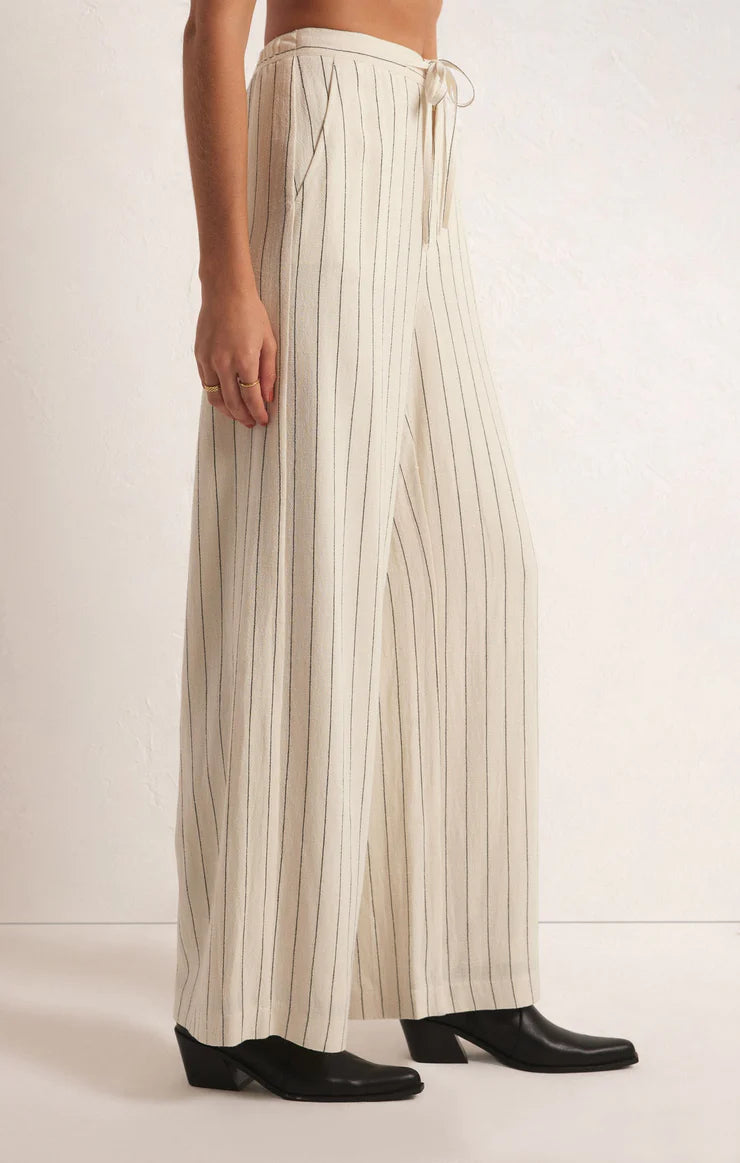 Cortez Pinstripe Pant - Sandstone