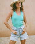 Sirena Rib Tank - Cabana Green