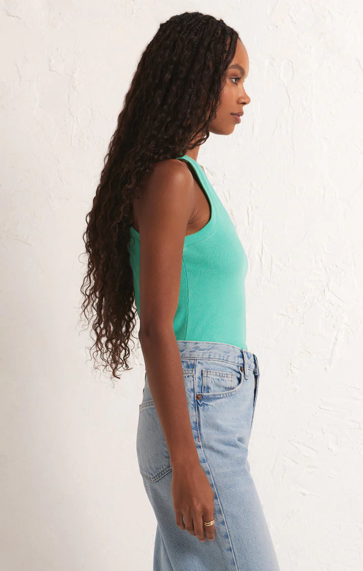 Sirena Rib Tank - Cabana Green