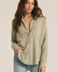 The Perfect Linen Stripe Top - Meadow