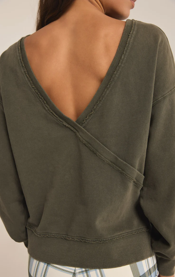 Reversible Washed Sweatshirt