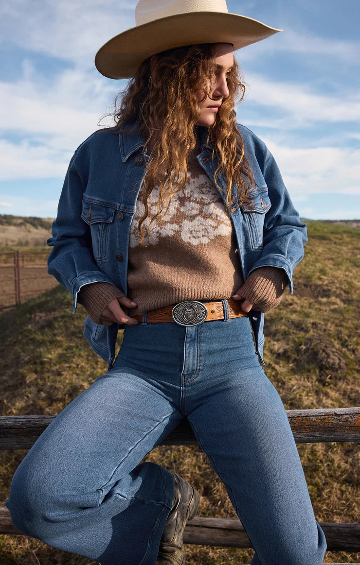 Marisol Flora Sweater - Burro