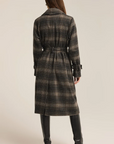 Jackie Plaid Trench