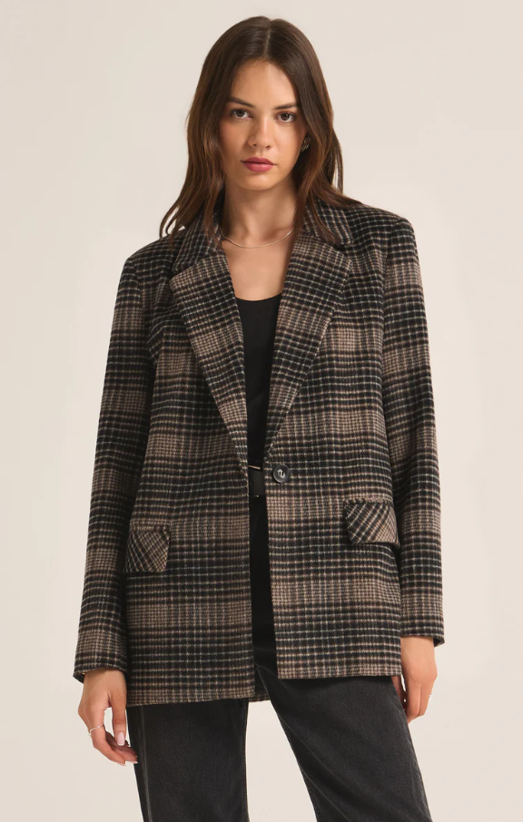 Kingston Relaxed Plaid Blazer